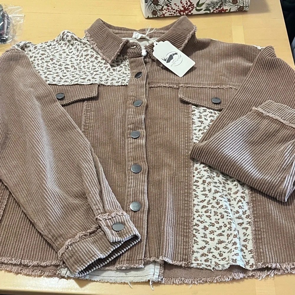 Brown Corduroy Women's Jacket